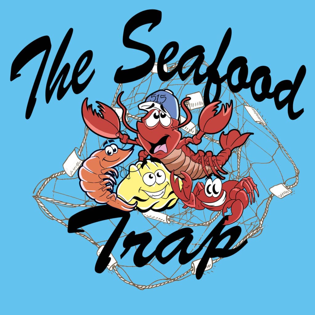 Graphic Design for The Seafood Trap in Des Moines Iowa