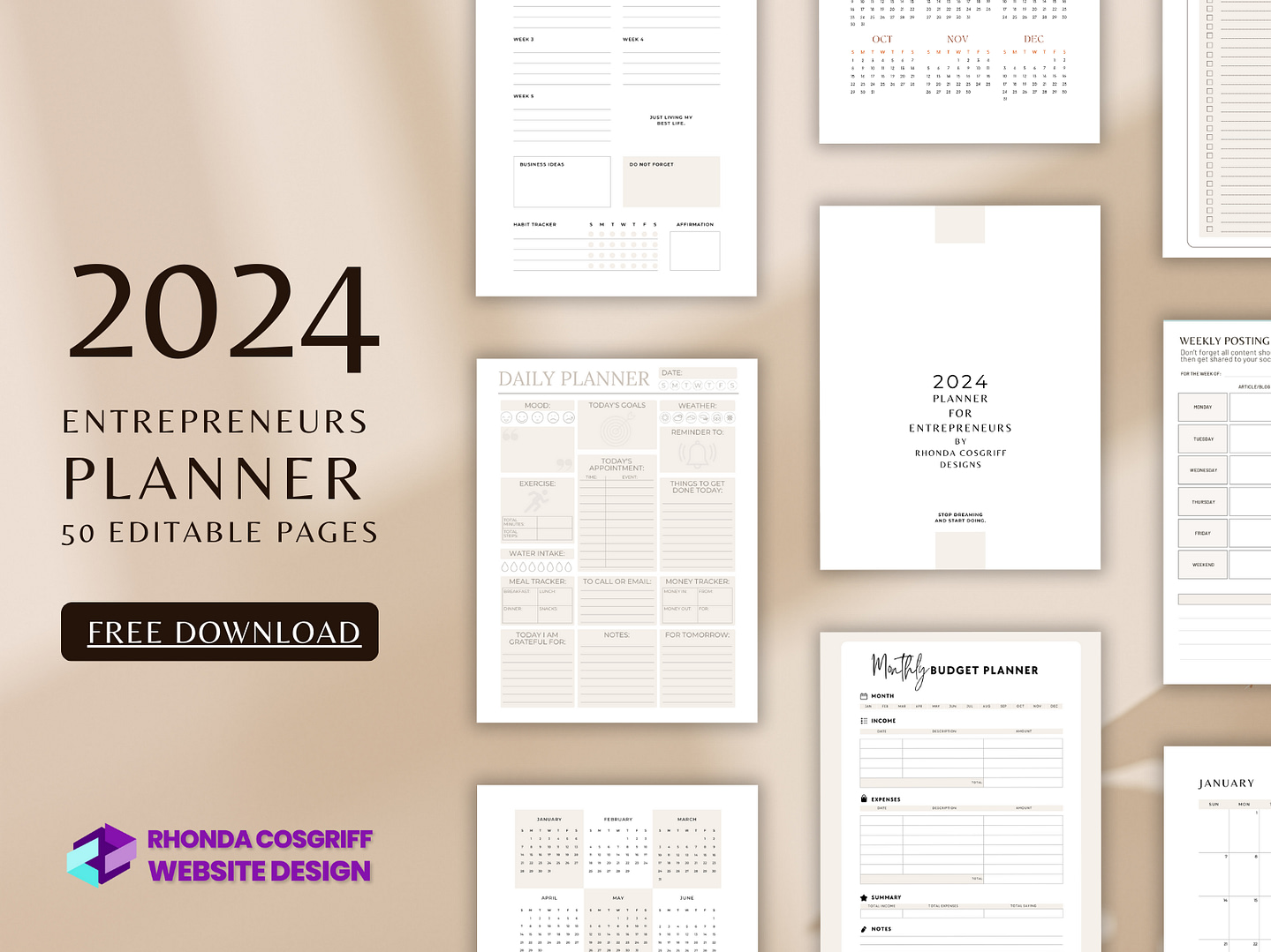 2024 Entrepreneurs Planner+Iowa-Web-Designer