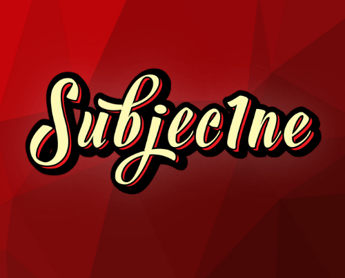 Subjec1ne logo design