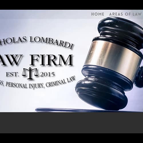 tour of nicholas lombardi law firm website design 