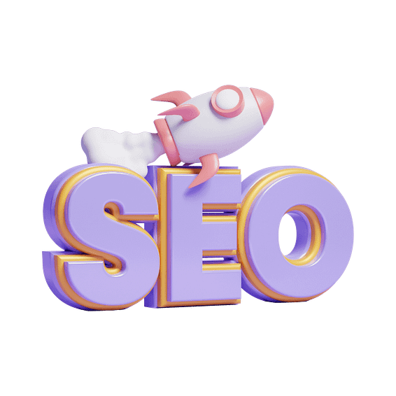 3d seo optimization icon with flying rocket icon or 3d social media marketing seo concept icon png+Iowa-Web-Designer