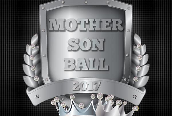 Mother Son Ball logo graphic design 