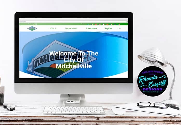 City of Mitchellville Website Design by Iowa Designer Rhonda Cosgriff Designs